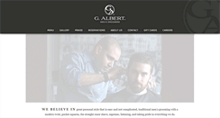 Desktop Screenshot of galbertmensgroomers.com